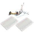 Jumper Wire Power Strips Board Kit Mini Breadboard Prototyping Solder Circuits Assorted Breadboards Suite Plastic