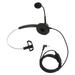 H360?2.5VA Single Sided Headset Black Volume Adjustment Monaural Headphones for 2.5mm Plug