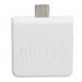 Radio Frequency Identification Card Reader 13.56Mhz Type C IC Card Reader Contactless Mobile Phone Card Reader for Windows White