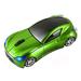 CHUYI Cool Sports 3D Car Shaped Wireless Optical Mouse 1600DPI 3 Button Ergonomic Office Mice with USB Receiver for Travel Business School Home Gift (Green)