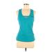 Fila Sport Active Tank Top: Teal Activewear - Women's Size Medium