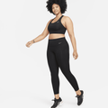 Nike Universa Women's Medium-Support High-Waisted 7/8 Leggings with Pockets - Black - Nylon