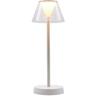 Lumisky - Lampe de table sans fil led beverly white Blanc Plastique H34CM