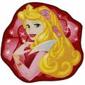 Disney - Tapis Aurore, la Belle au bois dormant, Disney rouge 67x67 - Rouge