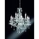 Trio - Lustre baroque 9 Lampes - Chrome