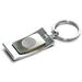 Silver TCU Horned Frogs Team Logo Curve Key Ring