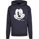 Kapuzensweatshirt ABSOLUTE CULT "ABSOLUTE Herren Mickey Mouse - Distressed Hoody" Gr. XXL, blau (navy) Herren Sweatshirts