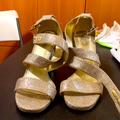 Michael Kors Shoes | Michael Kors Golden High Heels | Color: Gold | Size: 6.5