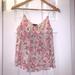 American Eagle Outfitters Tops | American Eagle Strappy Floral Tank | Color: Pink/White | Size: M