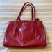 Coach Bags | Coach Christie Carryall Satchel Crossbody Red Leather Medium Sized Bag | Color: Red | Size: Os