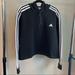 Adidas Tops | New! Adidas Women’s Black Cropped Hoodie Long Sleeve Adidas Sweatshirt Size 2xl | Color: Black/White | Size: 2x