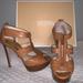 Michael Kors Shoes | Michael Kors Heels | Color: Tan | Size: 7.5