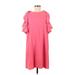 Kate Spade New York Casual Dress - Midi: Pink Solid Dresses - Women's Size Medium