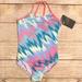 Nike Swim | Nike 1-Piece Swimsuit - New | Color: Blue/Pink | Size: Lg