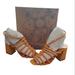 Free People Shoes | Free People Colette Cinched Heel Strappy Sandal In Hot Orange Nib Sz.9.5 | Color: Orange | Size: 9.5