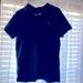 Polo By Ralph Lauren Shirts | Men’s Polo Ralph Lauren Black Shirt Sleeve Polo Shirt Size L In Euc!!!! | Color: Black/Purple | Size: L