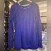 Athleta Tops | Athleta Top Womens Size Small Long Sleeve Pullover Active Top Distressed | Color: Blue | Size: S