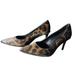 Coach Shoes | Coach Smith Beadchain Heels Black & Brown Size 5.5 B Calf Hair Pointed Toe Anima | Color: Black/Brown | Size: 5.5