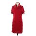 Calvin Klein Casual Dress - Sweater Dress: Red Dresses - Women's Size Medium