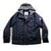 Levi's Jackets & Coats | Levis Wool Blend Military Jacket Mens Medium Black Hoodie Zip & Snap | Color: Black | Size: M