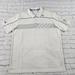 Adidas Shirts | Adidas Golf Climacool White Striped Short Sleeve Bay Hill Polo Shirt Mens Sz Xl | Color: White | Size: Xl