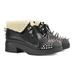 Gucci Shoes | Nib $1500 Gucci Women Leather Boots Shoes Spikes And Studs Black 6.5 Us /36.5 | Color: Black | Size: 6.5