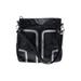 Goldenbleu Leather Shoulder Bag: Black Solid Bags