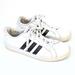 Adidas Shoes | Adidas Classic Three Striped Retro White Leather Low Top Sneakers | Color: Black/White | Size: 6.5