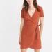 Madewell Dresses | Madewell Wrap Dress | Color: Orange/Red | Size: S