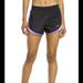 Nike Shorts | Nike Dri-Fit Women's Small Drawstring Black Purple Lined Running Shorts | Color: Black/Purple | Size: S