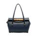 Gucci Bags | Auth Gucci Bamboo Bullet Top Handle Bag #116444g52b | Color: Blue | Size: W:12" X H:8" X D:4"