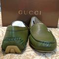 Gucci Shoes | Gucci Nwot Driving Moccasins New In Box | Color: Black/Green | Size: 9