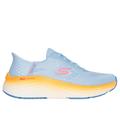 Skechers Women's Slip-ins: Max Cushioning Elite 2.0 Sneaker | Size 9.5 Wide | Blue/Orange | Textile/Synthetic | Vegan | Machine Washable