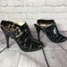 Michael Kors Shoes | Michael Kors Heels | Color: Black/Gold | Size: 6.5