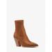 Michael Kors Shoes | Michael Michael Kors Dover Studded Faux Suede Boot Luggage (Brown) 8 New | Color: Brown | Size: 8