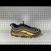 Nike Shoes | Nike Air Max 97 Black Metallic Gold Mens Athletic Shoes Size 10 At5458-002 | Color: Black/Gold | Size: 10