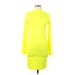 Missguided Casual Dress - Sweater Dress: Yellow Dresses - Women's Size 10