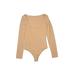 Express Bodysuit: Tan Tops - Women's Size X-Small