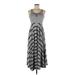 Buona Giornata Casual Dress - Midi Scoop Neck Sleeveless: Gray Dresses - New - Women's Size Medium