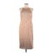 Adrianna Papell Cocktail Dress: Tan Brocade Dresses - Women's Size 10