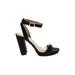 Circus by Sam Edelman Heels: Black Solid Shoes - Women's Size 8 - Open Toe