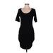 Athleta Casual Dress - Bodycon: Black Solid Dresses - Women's Size Medium