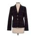 J.Crew Factory Store Blazer Jacket: Short Burgundy Print Jackets & Outerwear - Women's Size 6
