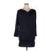 Poliana Plus Casual Dress: Blue Dresses - Women's Size X-Large