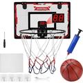 Fzzuzdlap Indoor Wall Basketball Basketball Hoop for Bedroom for Kids and Adults, Pump and Complete Accessories B