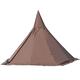 Tents Outdoor Tents Teepee with Stove Hole Waterproof Family Pyramid Tent Camping Backpacking Hiking Mountaineering Heated Shelter (Brown 430X260CM)