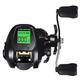 Brensty Electronic Baitcasting Fishing Reel LED Screen High Speed 7.2:1 10Kg Saltwater Waterproof Cast Drum Wheel Casting Durable Easy Install Easy to Use -Right