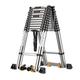 MCZY Lightweight Portable Telescoping Ladder, for Home Loft Office Multi-Purpose Folding Ladder A-Frame Aluminum Extension Ladder Stepladder (Color : Silver, Size : 4.7+4.7m) surprise gift