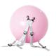 Dickly Somersault Auxiliary Ball Fitness Ball Durable Workout Stretch Training Portable Somersault Assist Ball Yoga Ball for Dance, Pink