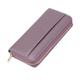 VKEID Womens Wallet Long Women's Wallet RFID Anti-Theft Leather Organ Leather Card Holder Multi Card Position Coin Clutch Bag Large Capacity Wallet (Color : Lotus Purple, Size : 20x10x3cm)
